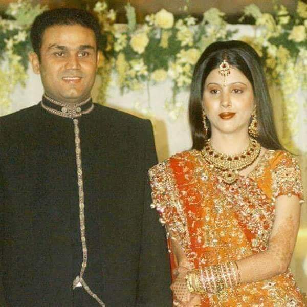images of cricketers wife