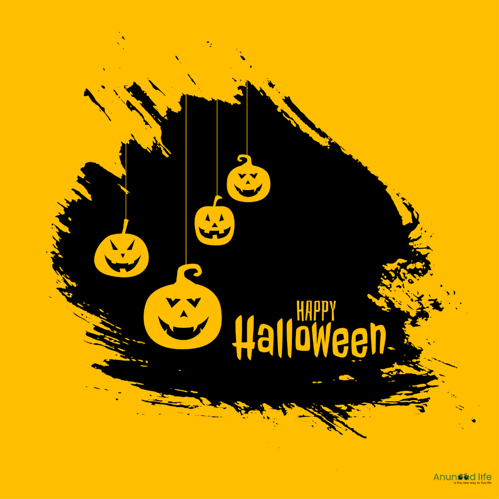 Yellow black halloween image