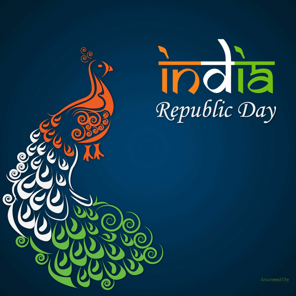 republic day peacock