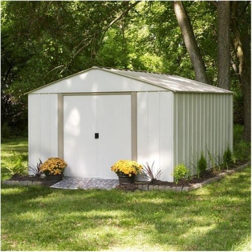 White Storage Shed