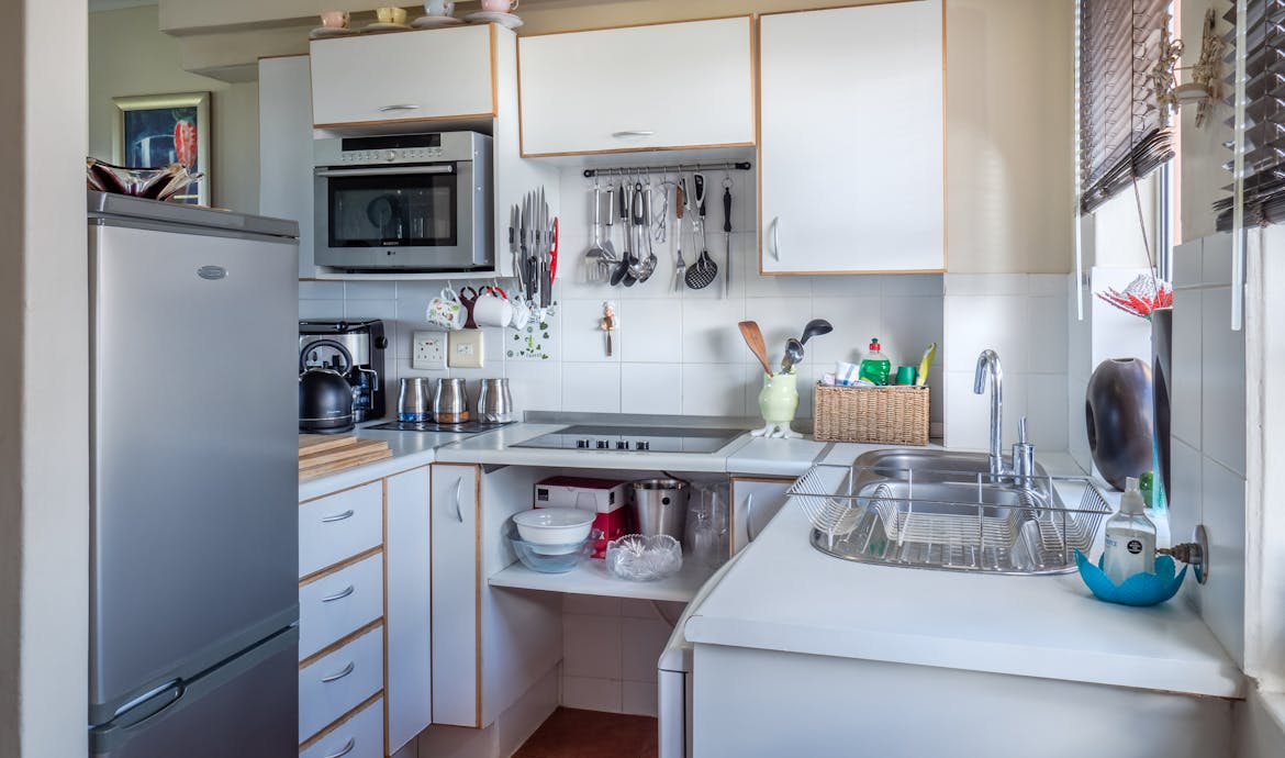 White Wooden Kitchen Cabinet